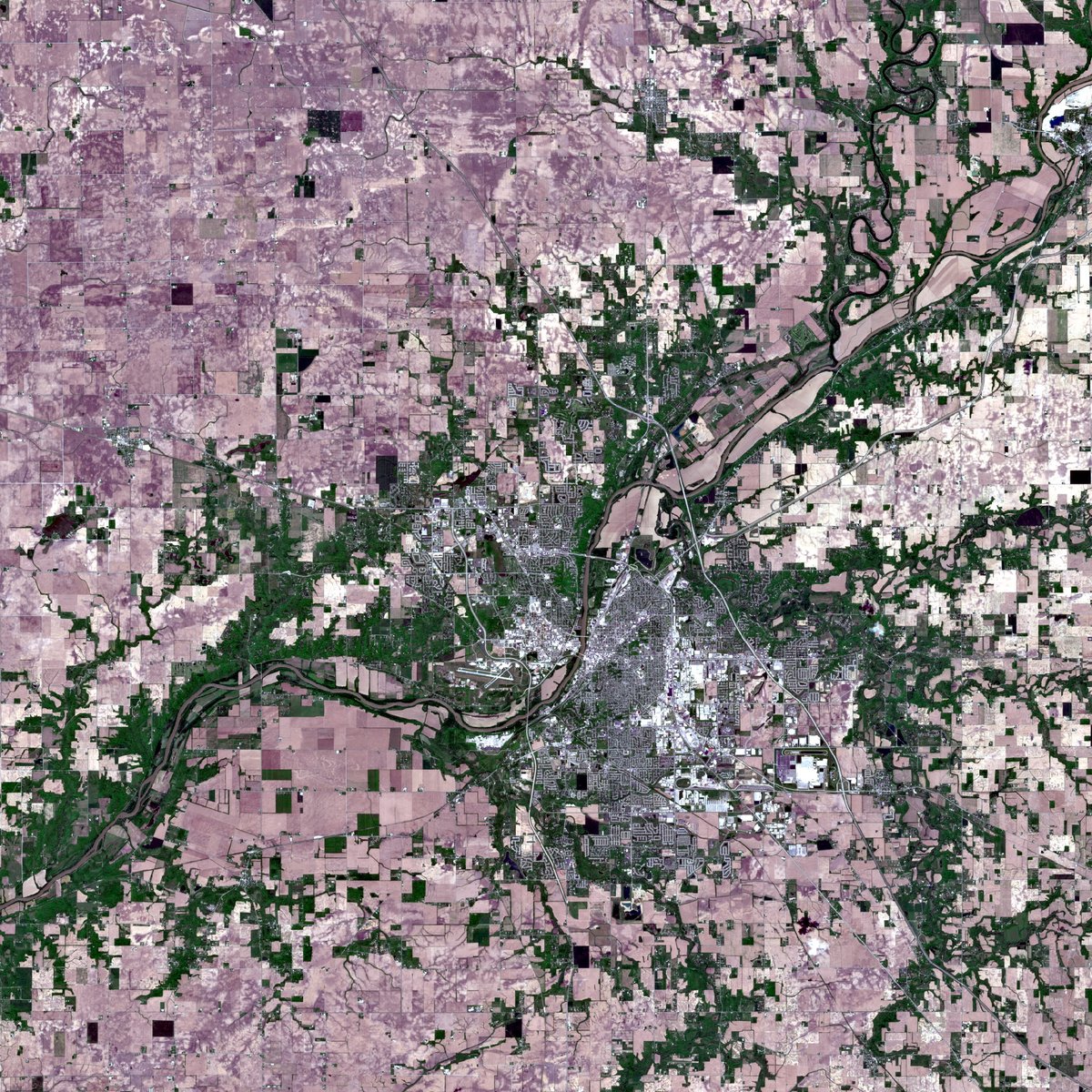 satellite image of a place I've been
